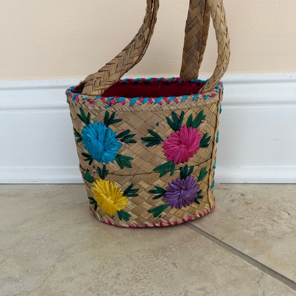 Cute straw mini bag